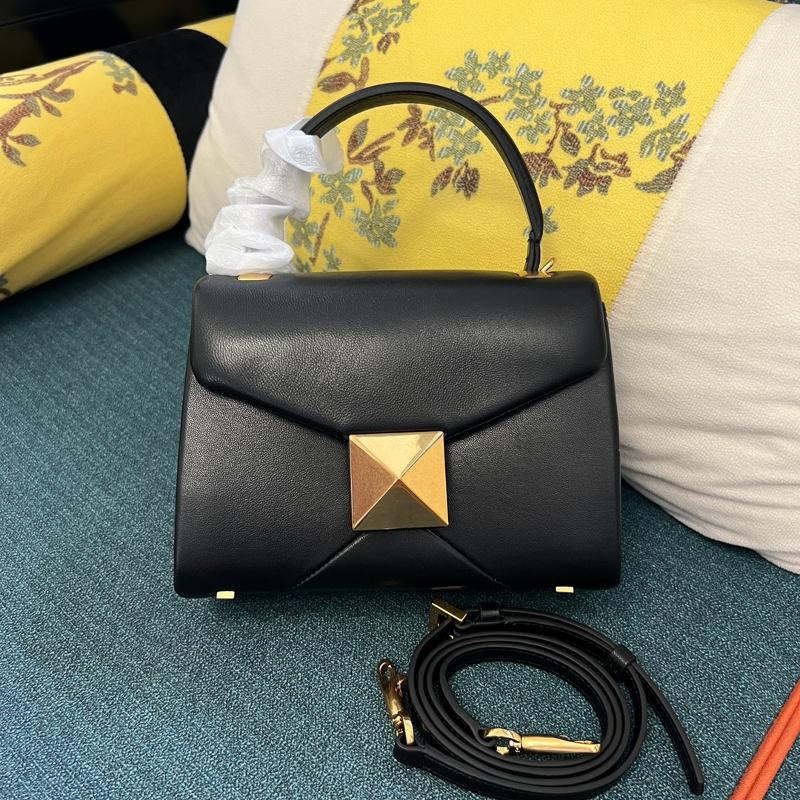 Valentino Clutches Bags VA1013 black gold buckle